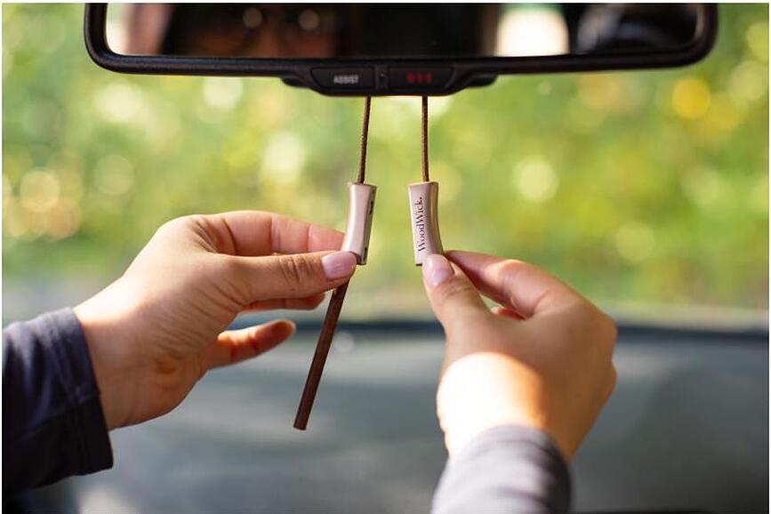 WoodWick Fireside Diffuseur de Parfum pour Voiture