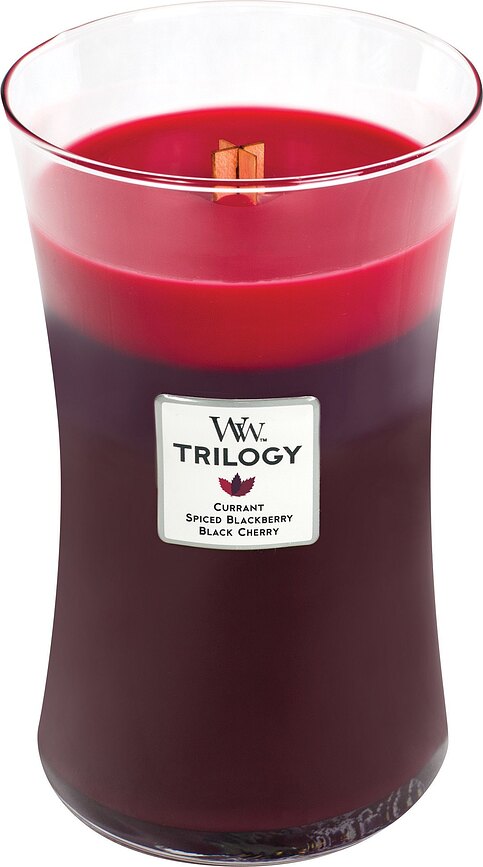 WoodWick Bougie Trilogy, Sun Ripened Berries, grande
