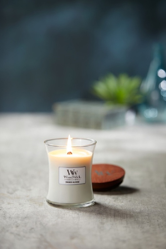 WoodWick Core Bougie, Jasmin Fumé, moyenne