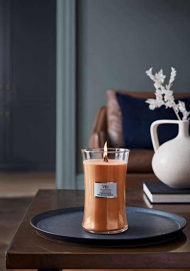 WoodWick Core Bougie petite, parfum Praliné à la Citrouille