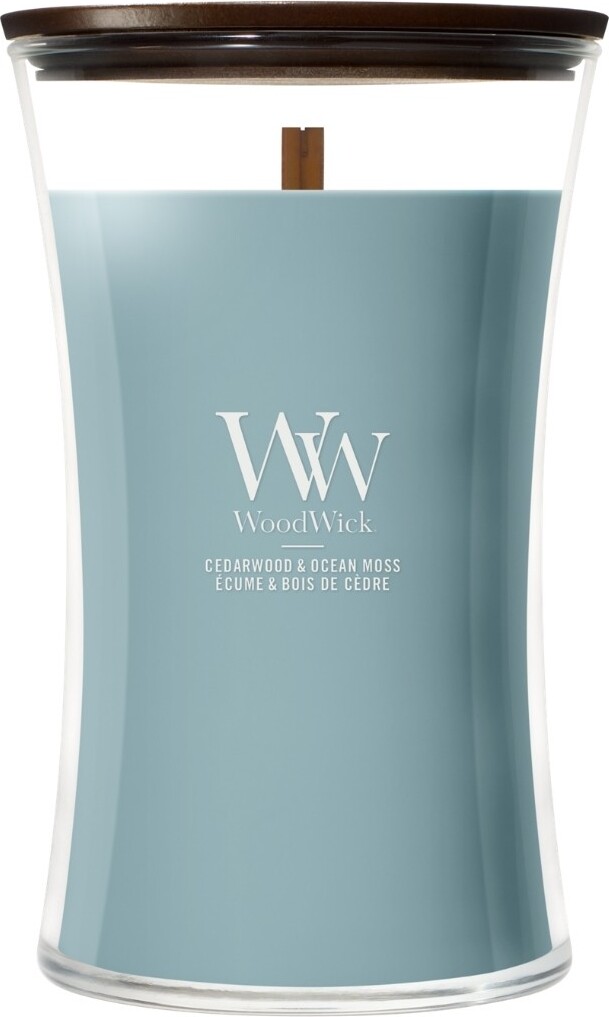 WoodWick Core Cedarwood & Ocean Moss Kerze groß