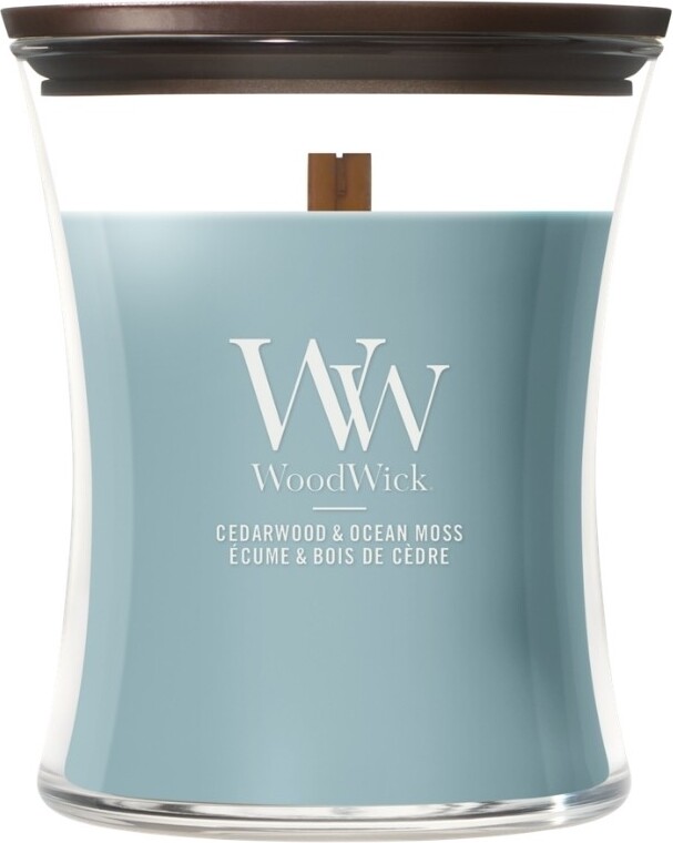 WoodWick Core Cedarwood & Ocean Moss Kerze mittel