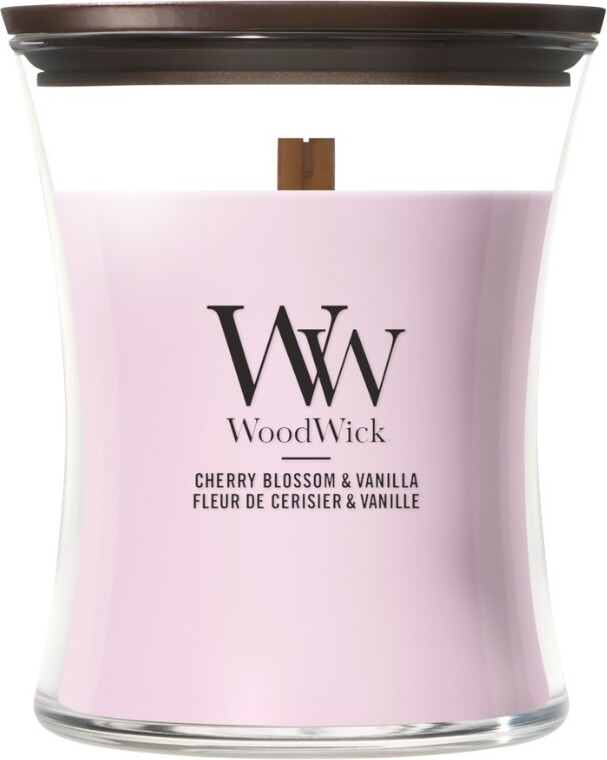 WoodWick Core Cherry Blossom & Vanilla Kerze, mittel