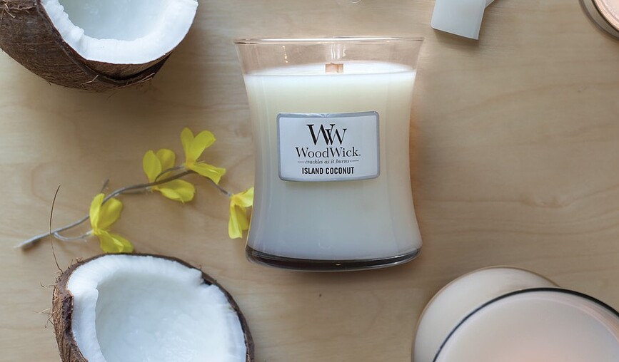 WoodWick Core Κερί, Island Coconut, μεγάλο
