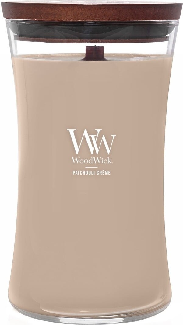 WoodWick Core Kerze Patchouli Creme, groß
