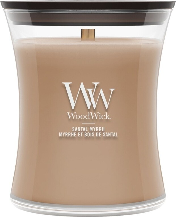 WoodWick Core Santal Myrrh Kerze mittel