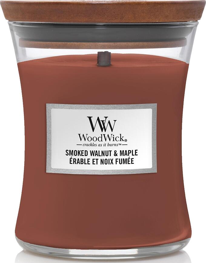 WoodWick Core Smoked Walnut & Maple doftljus, mellan