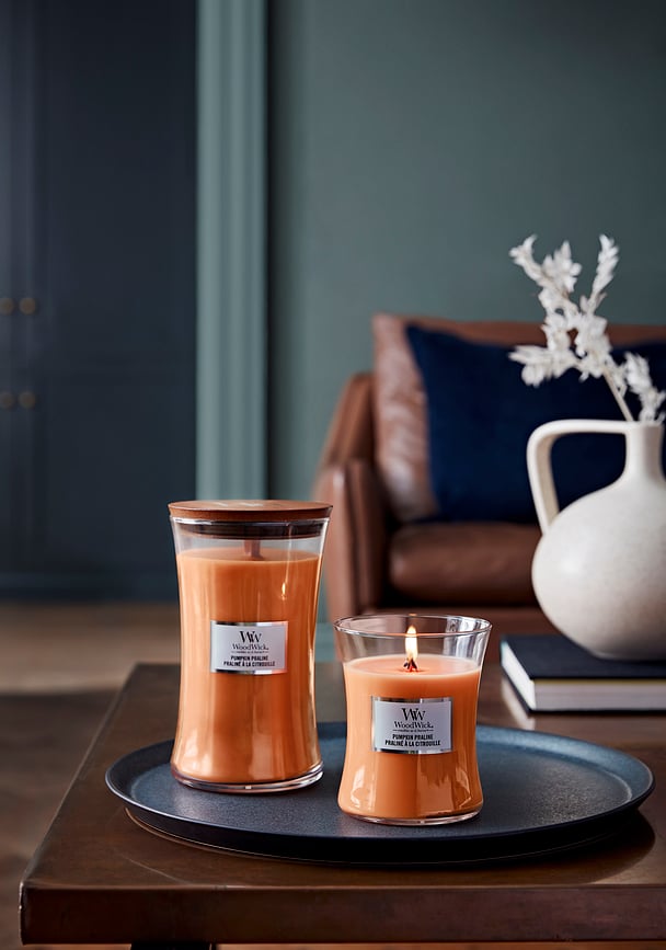 WoodWick Core Sveča, Bučna Pralina, majhna