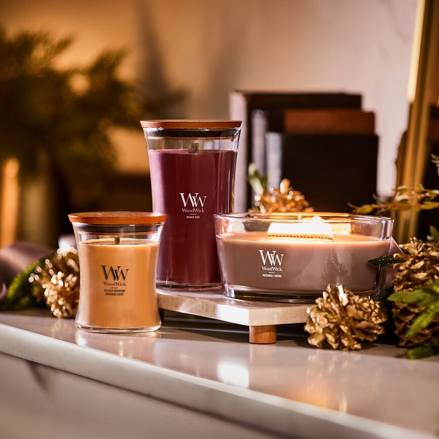 WoodWick Core Sveča Rouge Oud, velika
