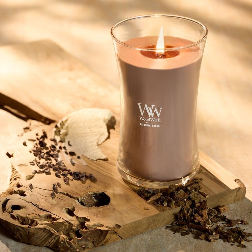 WoodWick Core Svijeća Patchouli Creme srednja