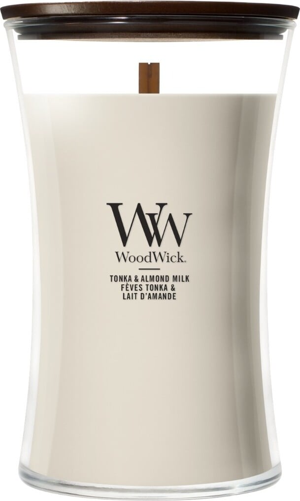 WoodWick Core Tonka & Almond Milk Kerze groß