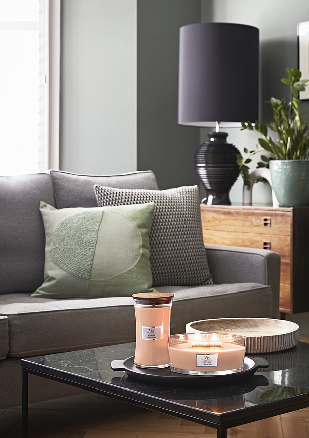 WoodWick Hearthwick Bougie, parfum Yuzu Bloom