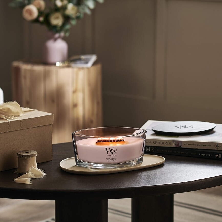 WoodWick Hearthwick Coastal Sunberry lys