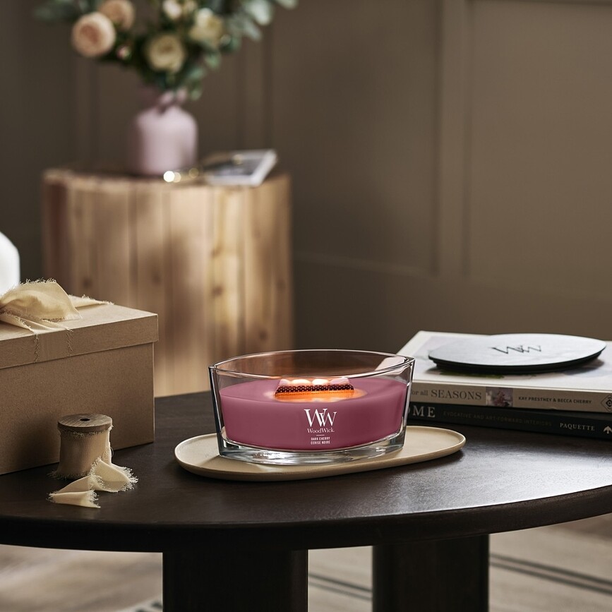 WoodWick Hearthwick Dark Cherry lys