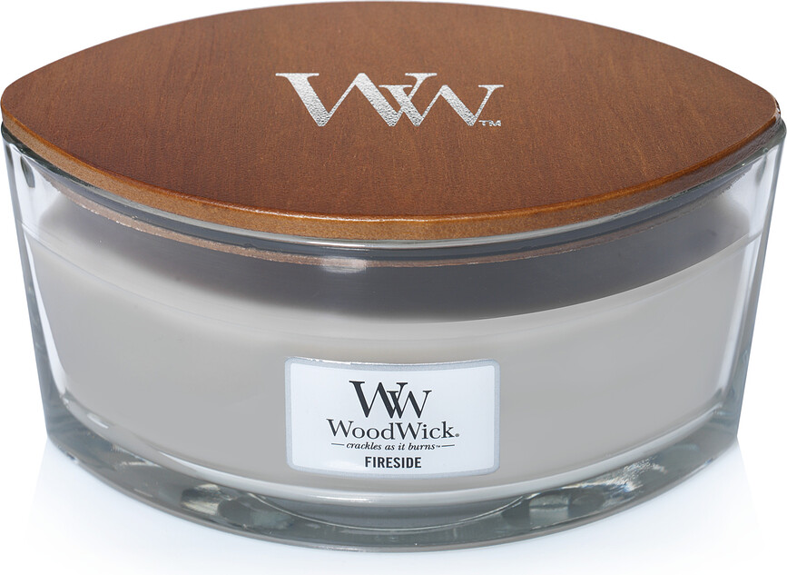 WoodWick Hearthwick Fireside Κερί, άρωμα Fireside, σε συσκευασία δώρου