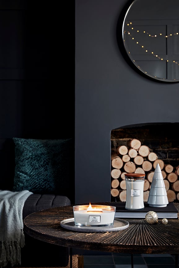 WoodWick Hearthwick Κερί, άρωμα μανόλια και σημύδα