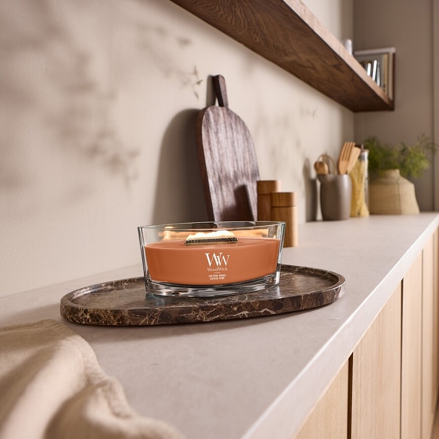 WoodWick Hearthwick Saffron Smoke ljus