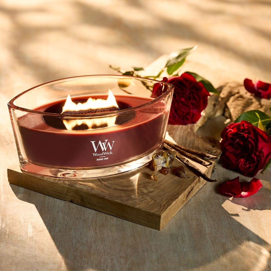 WoodWick Hearthwick Svijeća Rouge Oud