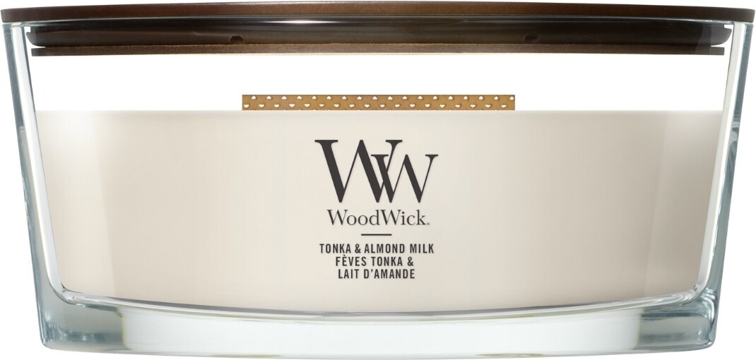 WoodWick Hearthwick Tonka & Almond Milk Kerze