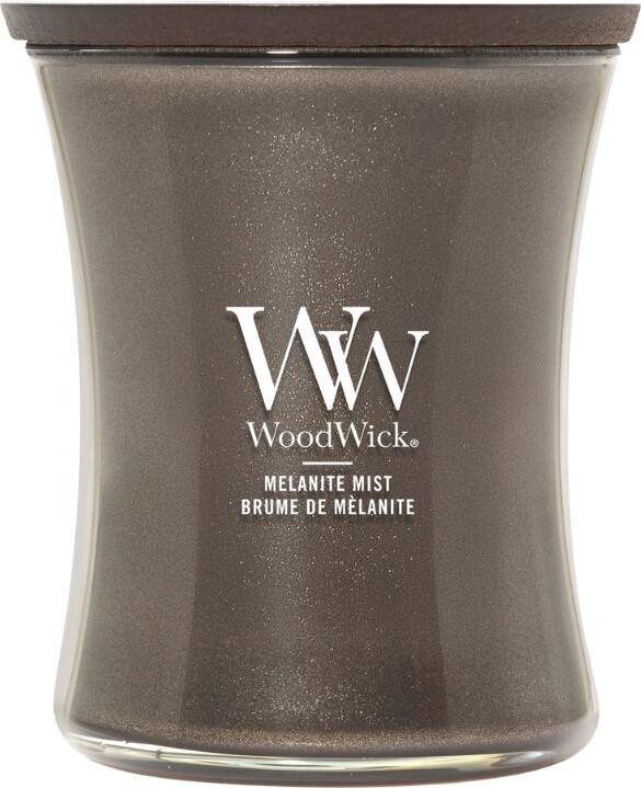 WoodWick Precious Metals Melanite Mist Kerze, mittel