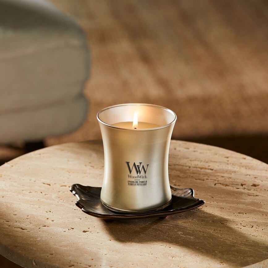 WoodWick Precious Metals Svijeća Sparkling Pomelo srednja