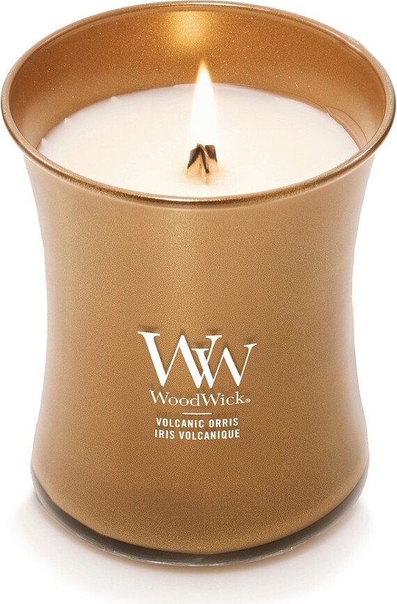 WoodWick Precious Metals Svijeća Volcanic Orris srednja
