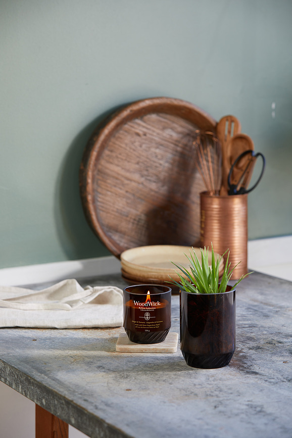 ReNew WoodWick Κερί Τζίντζερ & Κουρκουμάς, μεσαίο