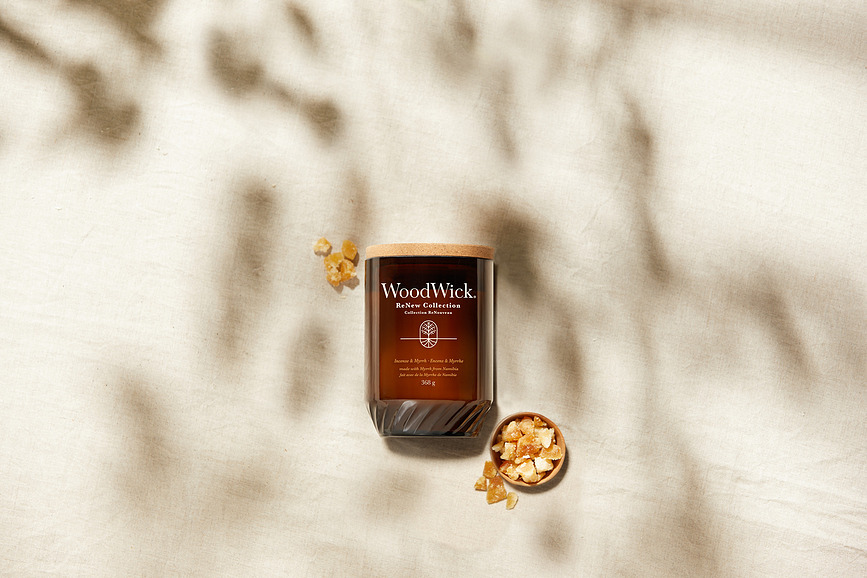 WoodWick ReNew Svijeća Incense & Myrph velika