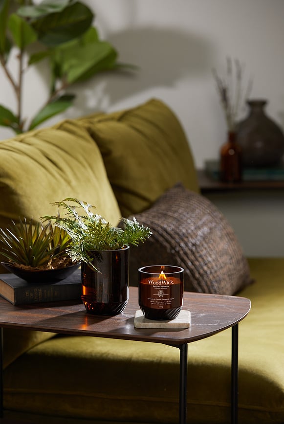 ReNew WoodWick Svijeća Lavanda i Čempres srednja