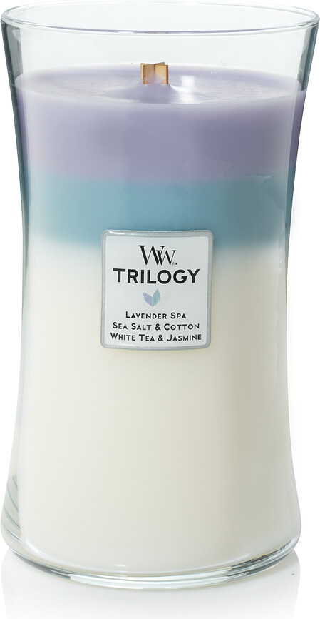 WoodWick Trilogy Bougie, Calming Retreat, grande