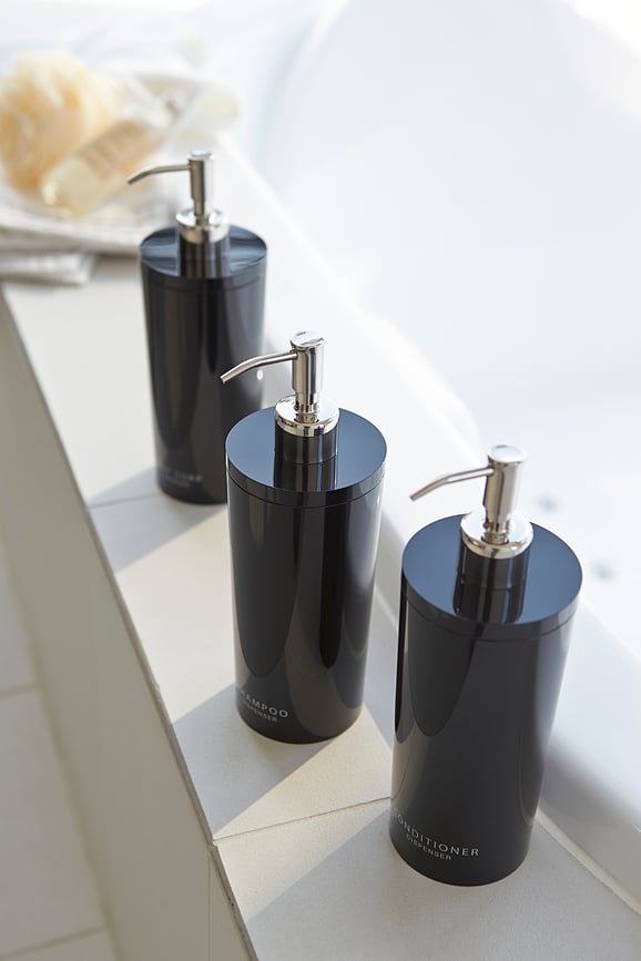 Dosificador de jabón y loción Tower, negro