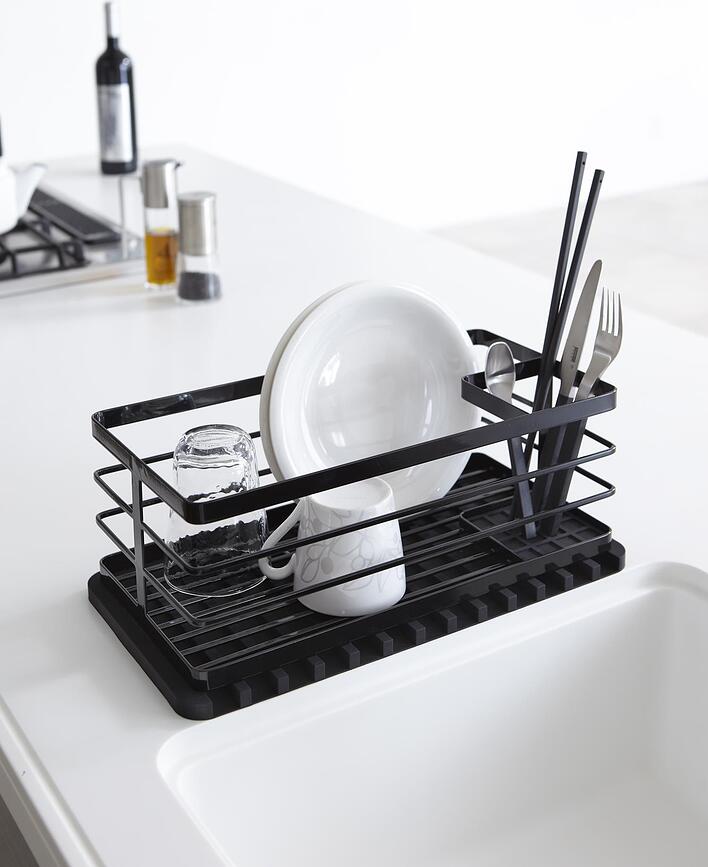 Escurridor de platos Flow, de silicona, blanco