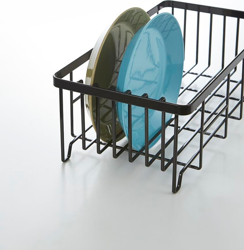 Escurridor de Platos Tower, negro, con rejilla