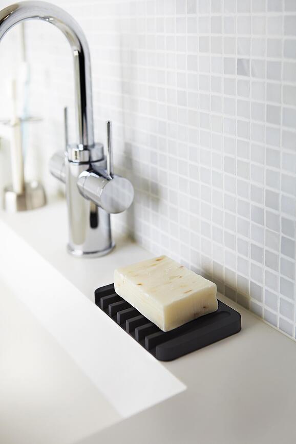 Flow Porte-Savon blanc, en silicone
