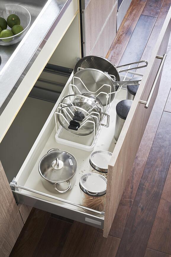 Organizador de cajón ajustable Tower, negro