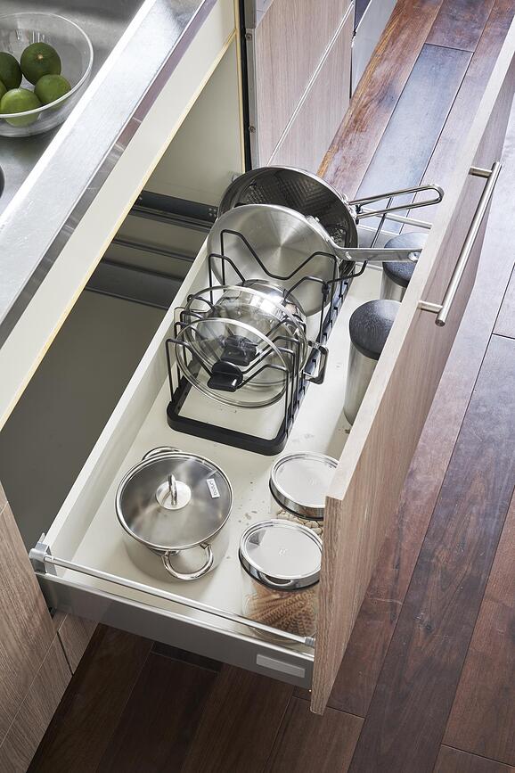 Organizador de cajón ajustable Tower, negro