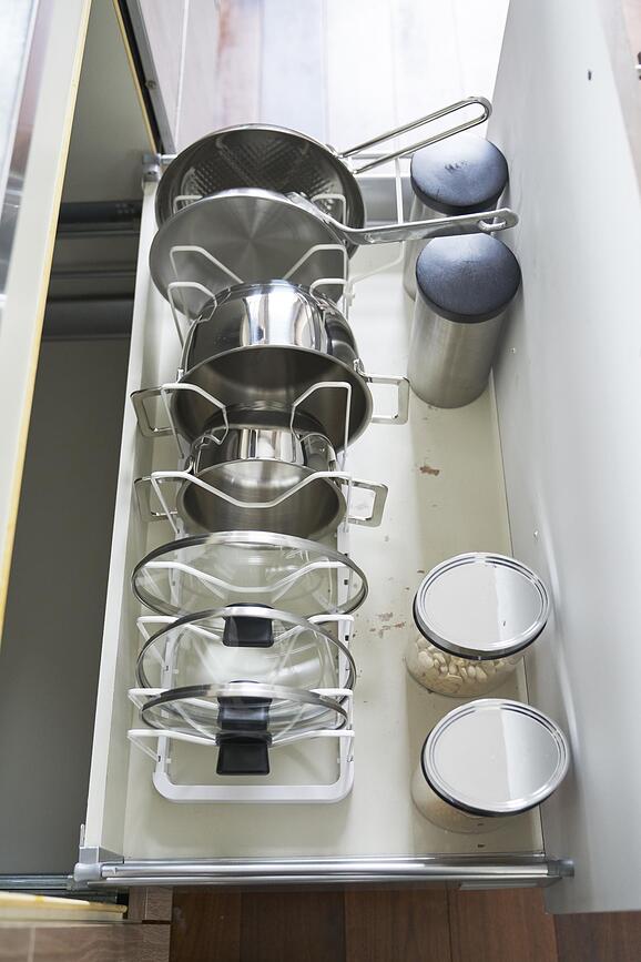 Organizador de cajón ajustable Tower, negro