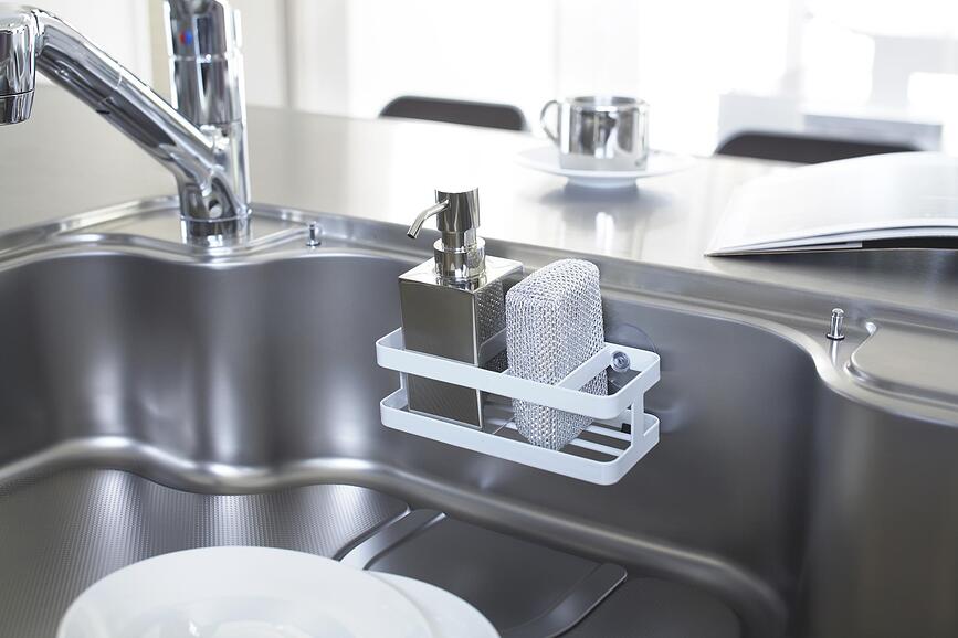 Organizador para fregadero Tower, 18 cm, negro