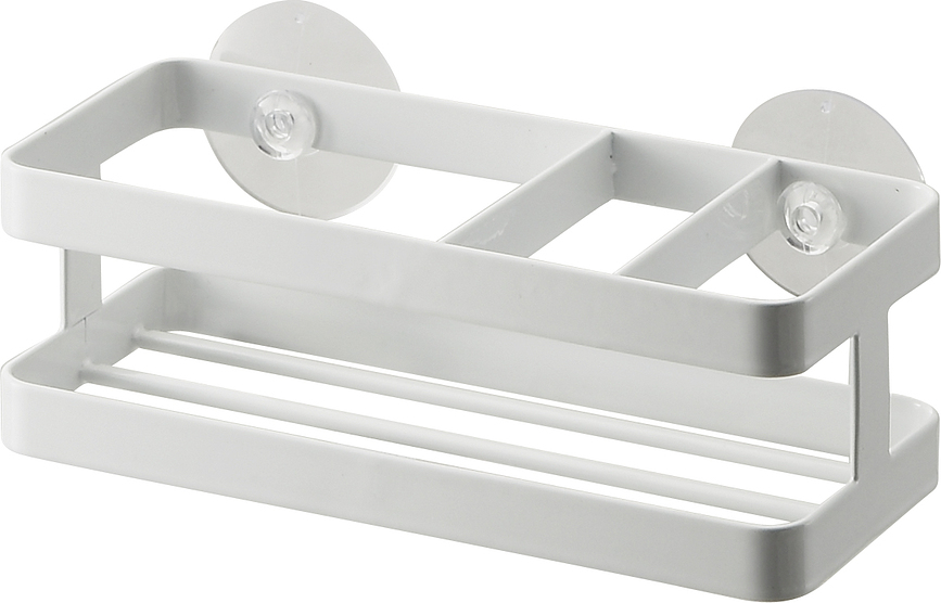 Organizer lavello cucina Tower ampio 18 cm bianco