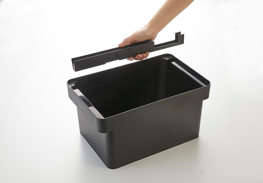 Panera Tower, con tabla de cortar integrada y espacio para cuchillo, negro