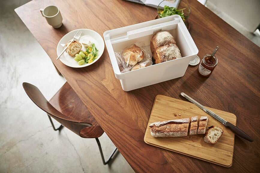 Panera Tower, con tabla de cortar integrada y espacio para cuchillo, negro