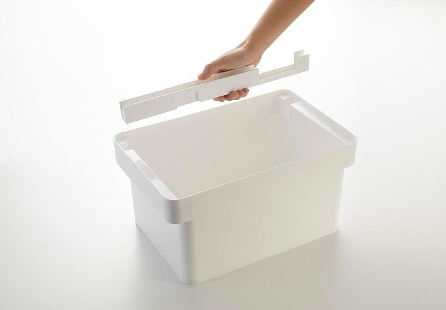 Panera Tower, con tabla de cortar integrada y espacio para cuchillo, negro