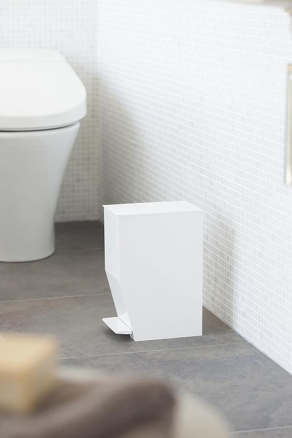 Papelera de baño Tower, blanco