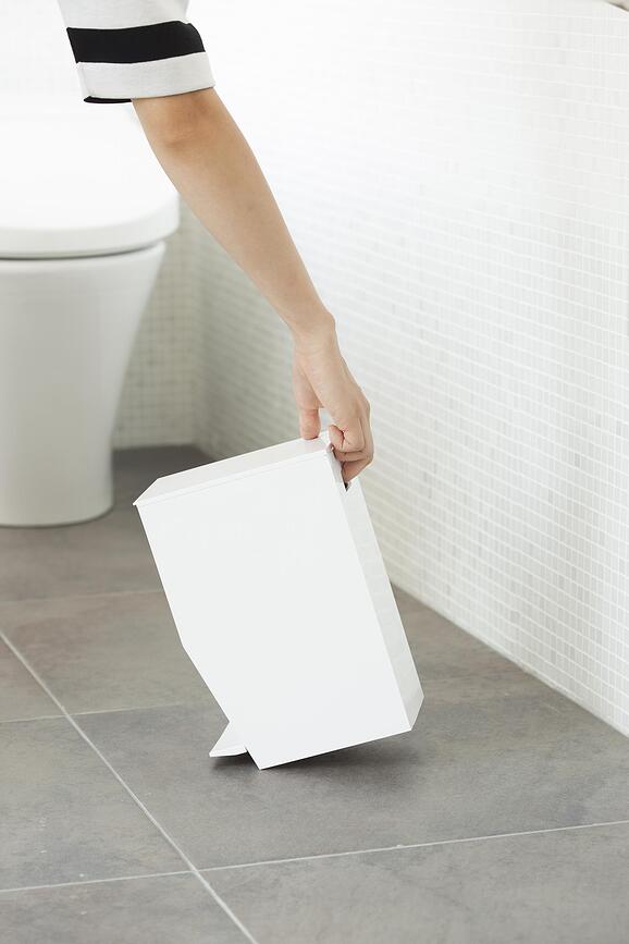 Papelera de baño Tower, blanco