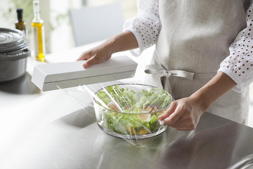 Tower Distributeur de Film Alimentaire magnétique, noir