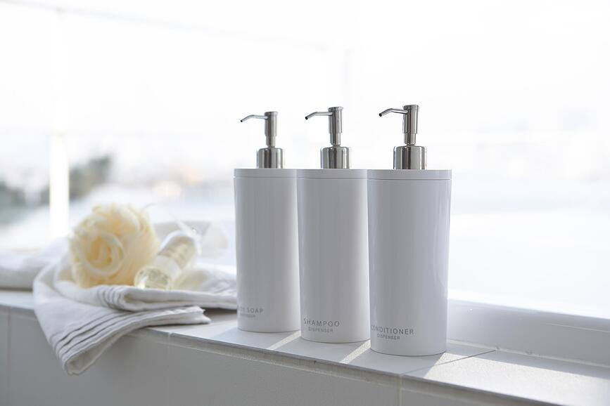 Tower Distributeur de Savon et Liquide, noir