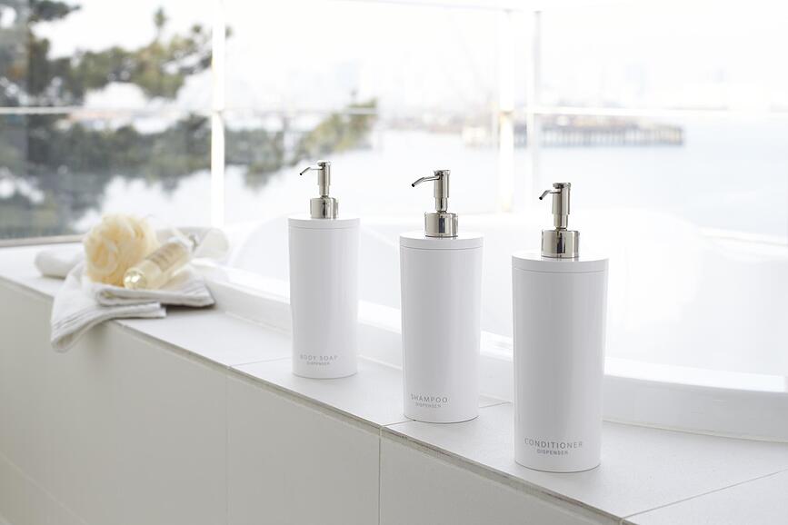 Tower Distributeur de Savon et Liquide, noir