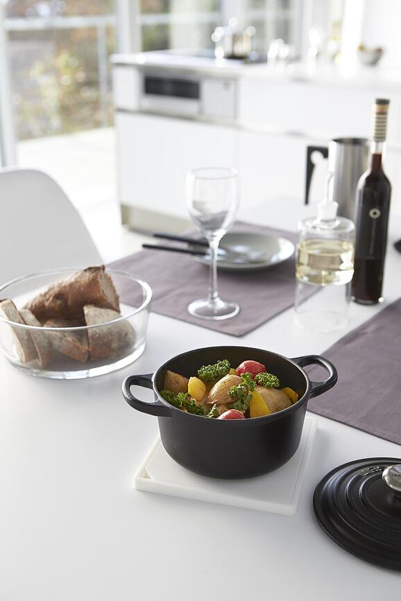 Tower Podstavek za vročo posodo, bel