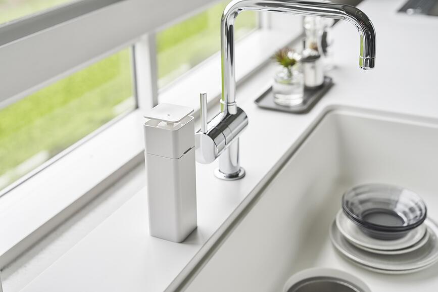 Tower Push Distributeur de Savon, blanc