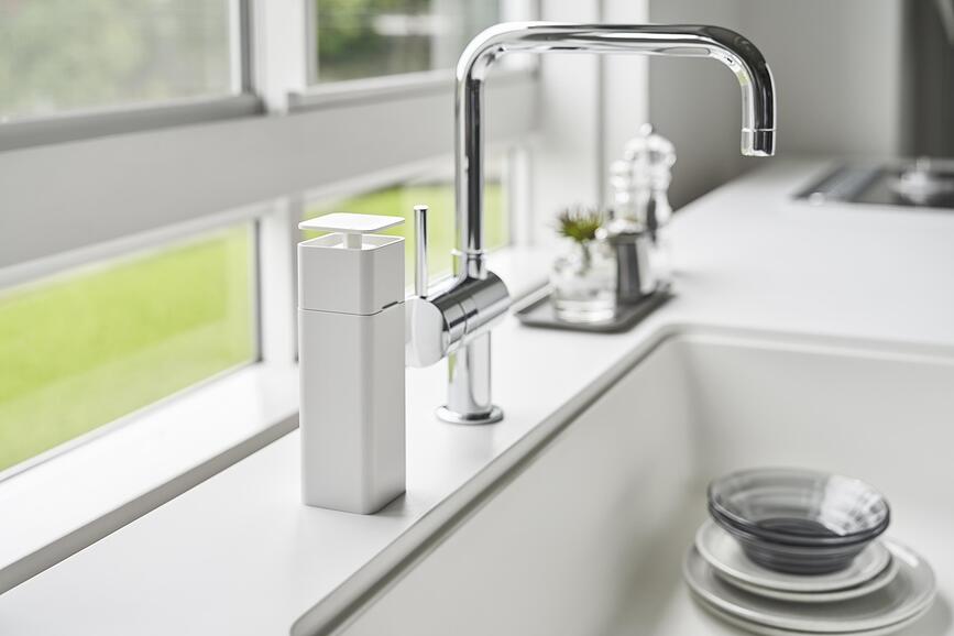 Tower Push Distributeur de Savon, blanc